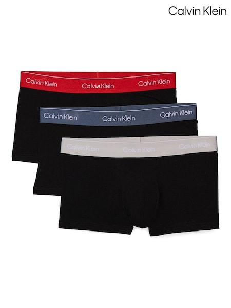 Calvin Klein Black Icon Cotton Stretch Low Rise Trunks 3 Pack (H60268) | €63