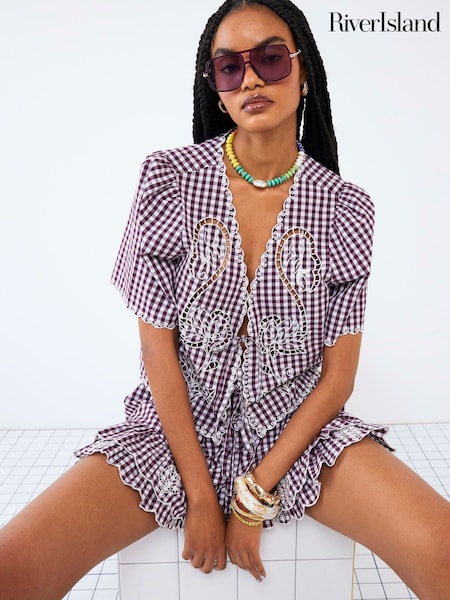 River Island Tie Front Top (H60712) | R$ 395