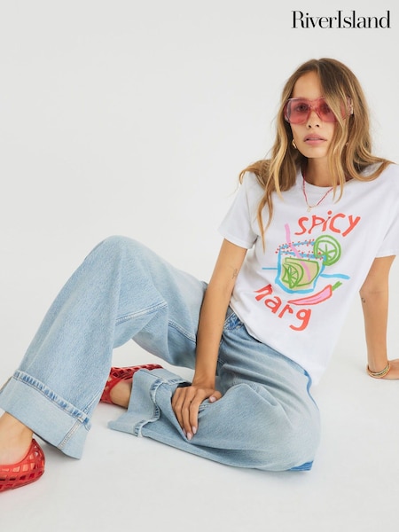 River Island Spicy Margarita Printed T-Shirt (H60732) | R$ 245