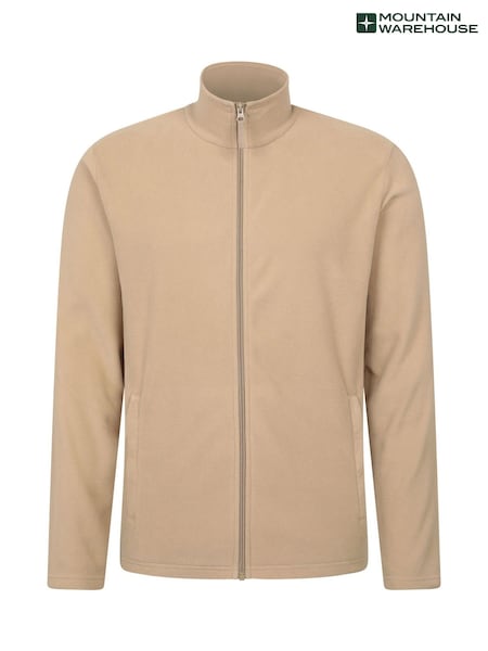 Mountain Warehouse Cream Mens Camber Full Zip Quick Drying Fleece Jacket (H60916) | R$ 235