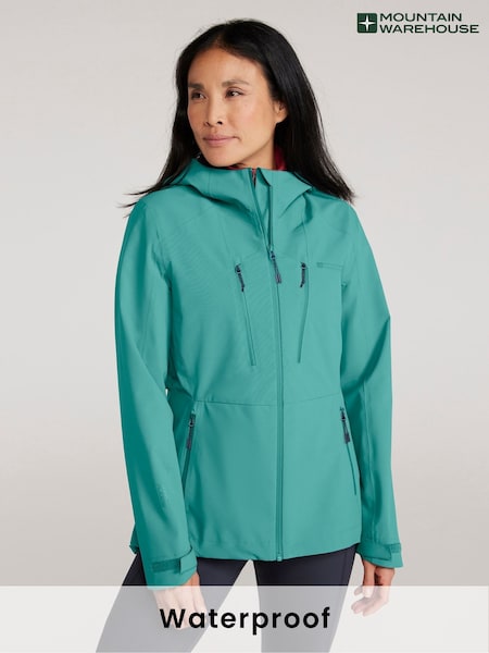 Azul - Mountain Warehouse Womens Rainstorm 2.5 Layer Waterproof Jacket (H60943) | R$ 985