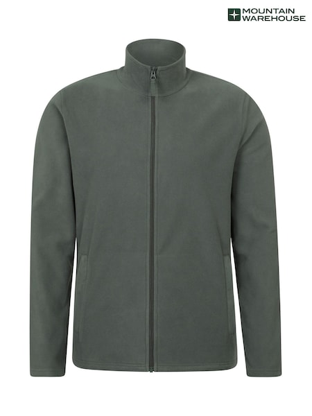 Mountain Warehouse Green Mens Camber Full Zip Quick Drying Fleece Jacket (H60951) | R$ 235