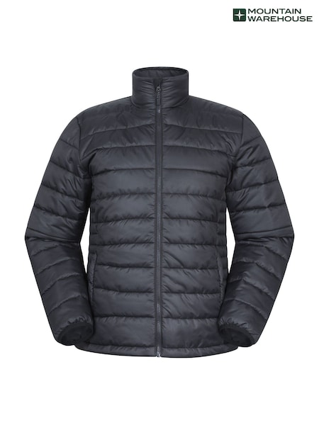 Mountain Warehouse Black Mens Deaks Water Resistant Padded Jacket (H61002) | R$ 415