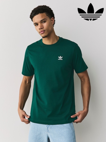 Tumma Vihreä - adidas Originals Trefoil Essentials T-Shirt (H61106) | €35