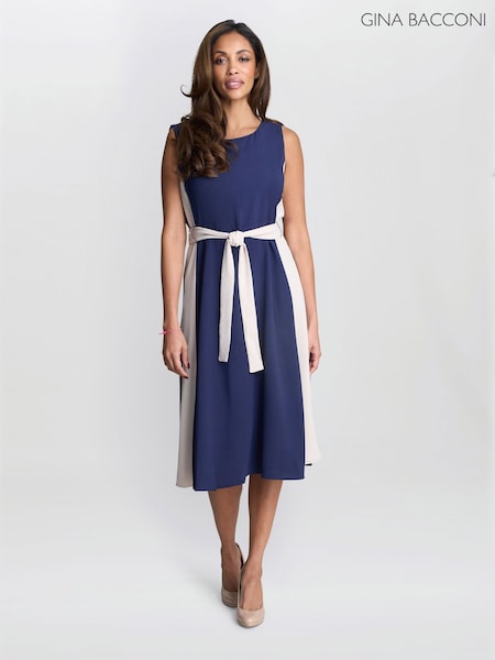 Gina Bacconi Blue Kendall Two Tone Dress (H61245) | 7,810 UAH