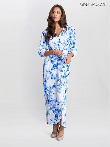 Gina Bacconi Karen Floral Print Maxi Dress (H61254) | R$ 1.480