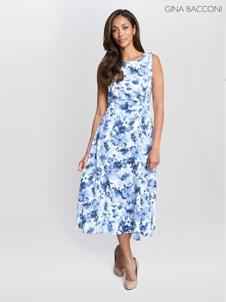 Gina Bacconi Emmy Floral Print Midi Dress (H61259) | € 203