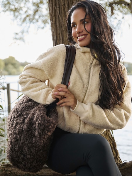 South Beach Brown Faux Fur Tote Bag (H61264) | €78