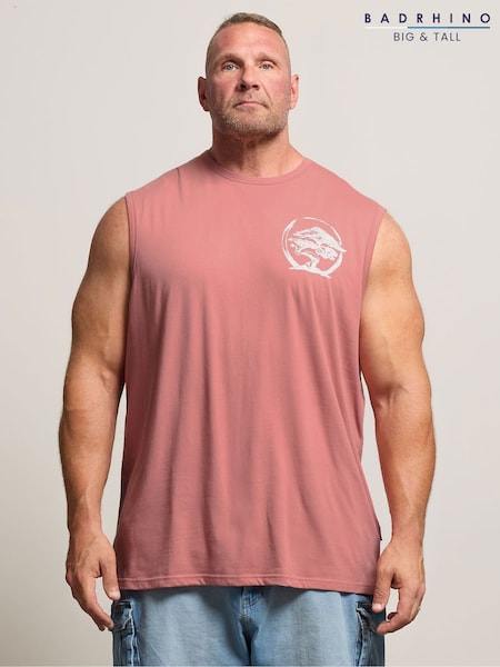 BadRhino Big & Tall Pink Muscle Vest (H61283) | €25