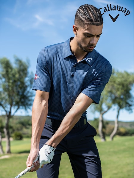 Callaway Apparel Blue Odyssey Print Polo Shirt (H61387) | 64 €