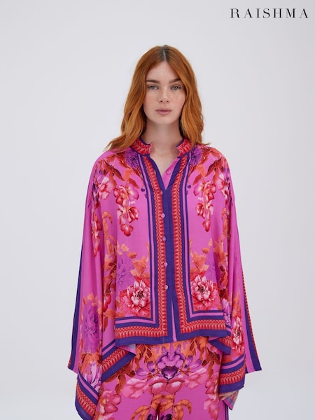 Raishma Pink Alisa Floral Print Shirt (H61647) | €159
