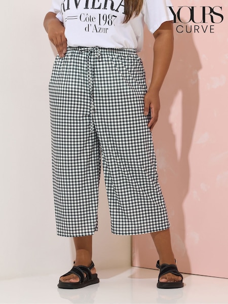 Yours Curve Black Gingham Culottes (H61651) | €35