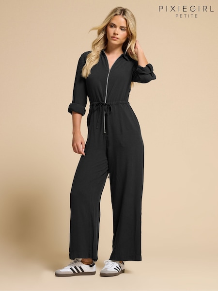 PixieGirl Petite Acid Wash Wide Leg Jumpsuit (H61654) | 64 €