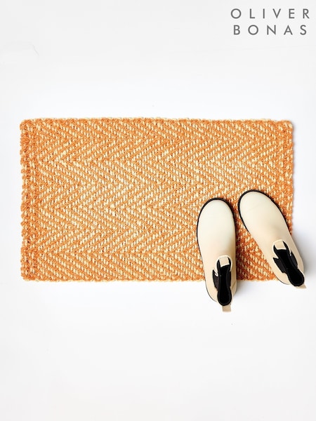 Oliver Bonas Orange Woven Indoor Doormat (H61764) | €20