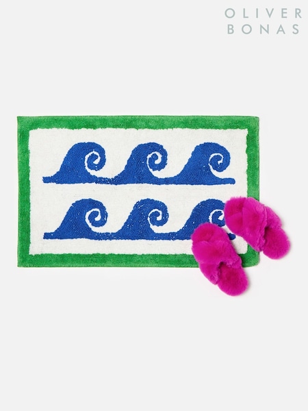 Oliver Bonas Blue Wave Bathmat (H61778) | €40
