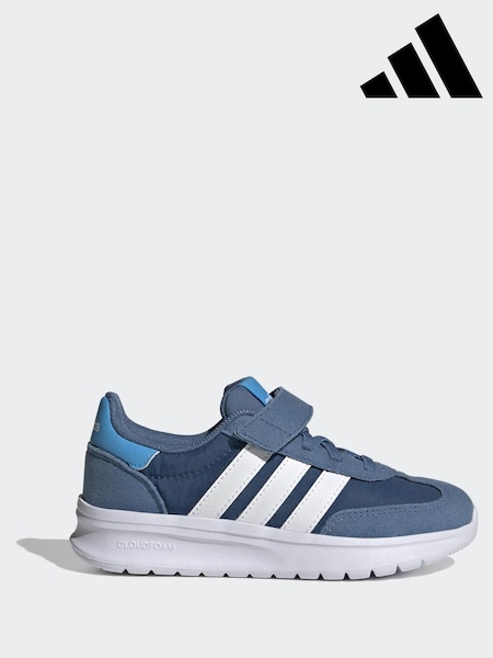 Sininen - adidas Run 70s 2.0 Hook and Loop Kids Trainers (H61806) | €55