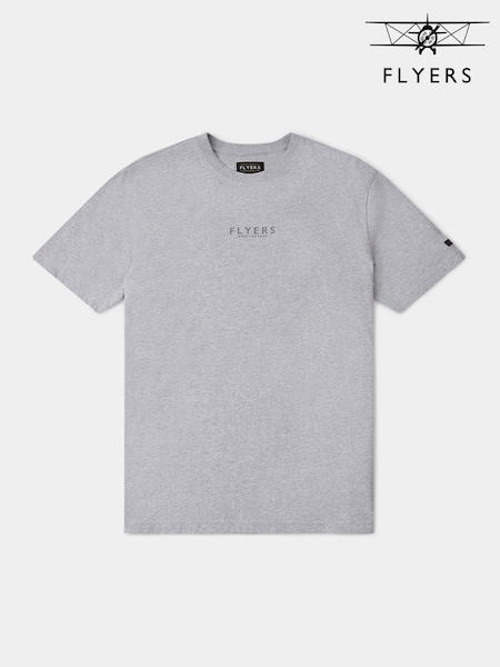 Flyers Mens Grey Print T-Shirt (H61828) | €25