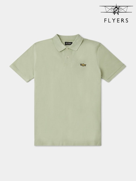 Flyers Mens Green Polo Shirt (H61841) | €37
