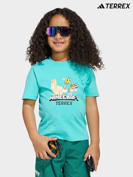 藍色 - adidas Minecraft Terrex T-Shirt (H61847) | NT$1,070