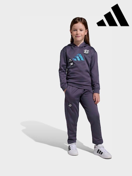 adidas Grey Minecraft Hoodie and Jogger Little Kids Set (H61878) | R$ 395