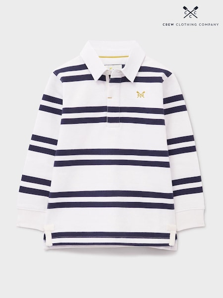 Crew Clothing White Cotton Rugby Sweatshirt (H61901) | €40 - €50