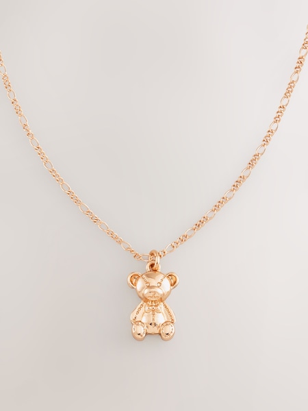 Gold Tone Teddy Bear Necklace (H62093) | €14.50