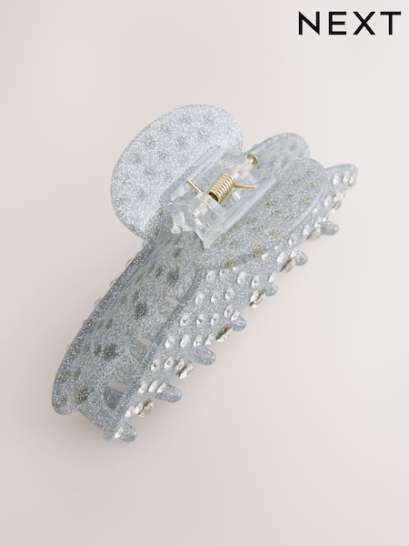 Silver Tone Sparkle Claw Clip (H62190) | €15