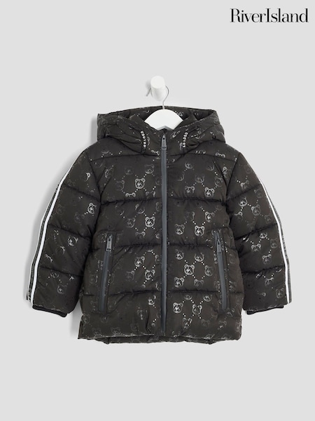 River Island Black Boys Bear Padded Coat (H62263) | €45