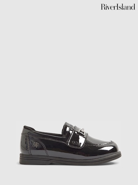 River Island Black Patent Loafers (H62267) | €28