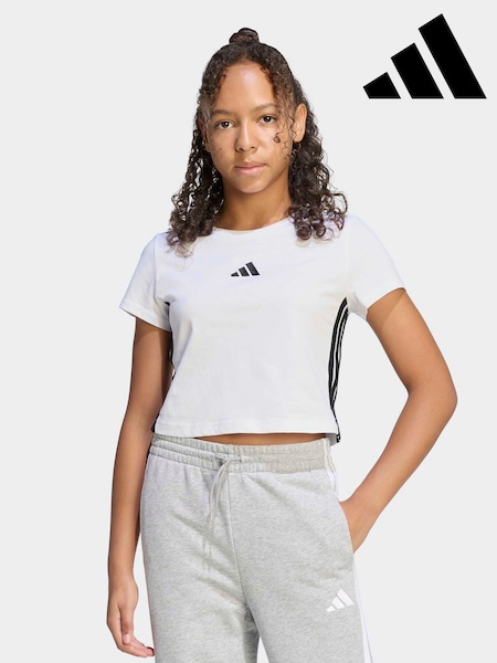 adidas 3-Stripes Essentials Baby T-Shirt (H62314) | ‏62 ر.ق.