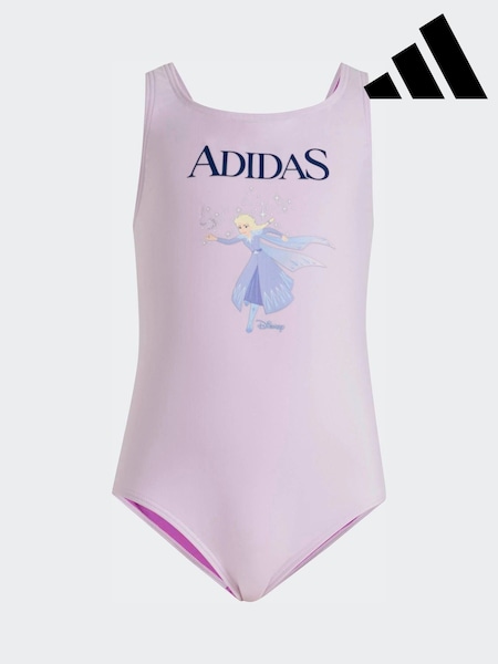 adidas Purple Disney Frozen Little Kids Swimsuit (H62337) | AED163