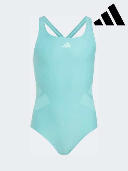 adidas Green C-Back Kids Swimsuit (H62338) | kr480