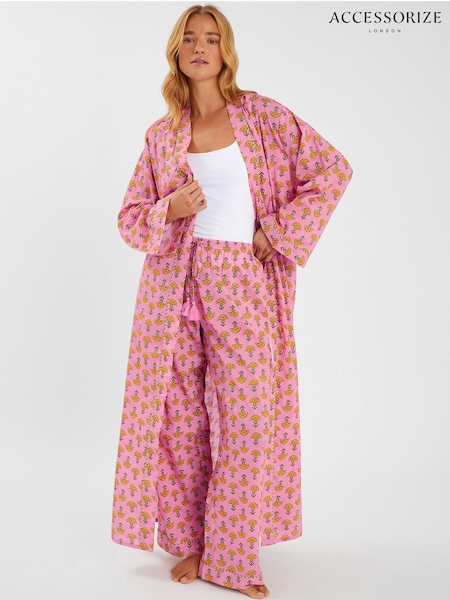 Accessorize Pink Marigold Print Dressing Gown (H62418) | 2,704 UAH