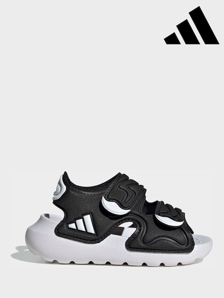 Czarny - adidas AltaSwim 3 Infant Sandals (H62705) | 125 zł