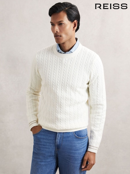 Bela - Reiss Luca Cable-Knit Jumper With Wool (H62762) | € 155