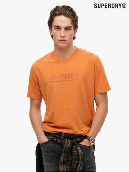 Superdry Orange Utility Sport Graphic T-Shirt (H63021) | R$ 295