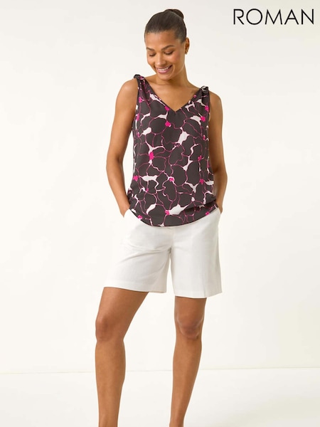 Roman Pink Floral Spot Print Camisole Top (H63064) | €40