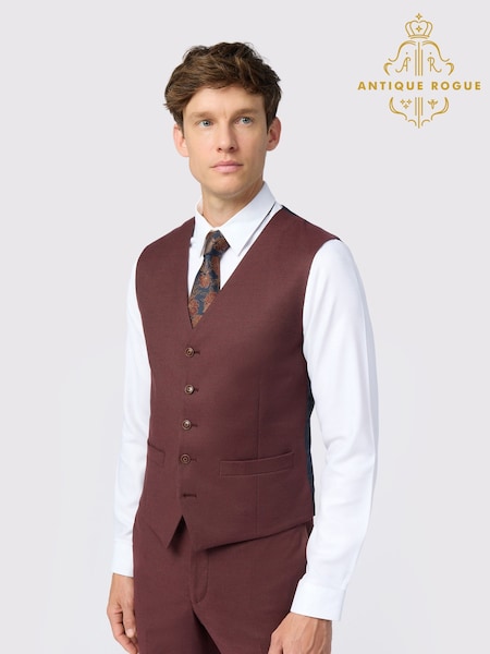 Antique Rogue Red Harley Flannel Waistcoat (H63084) | € 115
