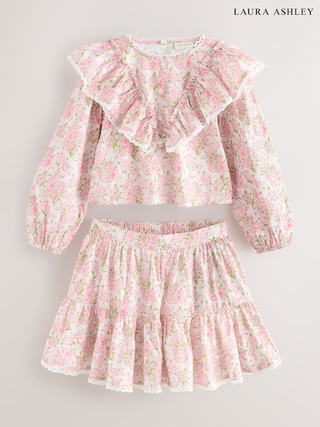 Laura Ashley Pink Lillith Blouson Top and Skirt Set (H63092) | AED175 - AED210