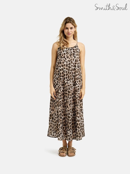 Smith & Soul Animal Print Cotton Dress (H63585) | €173