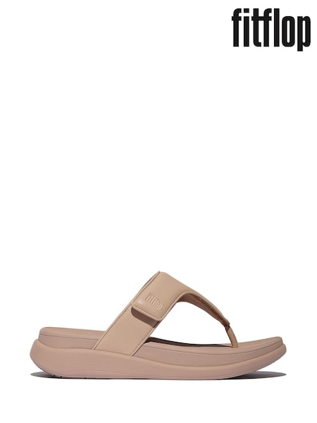 FitFlop Cream Go Adjustable Flatform Toe-Post Sandals (H63724) | ‏379 د.إ.‏