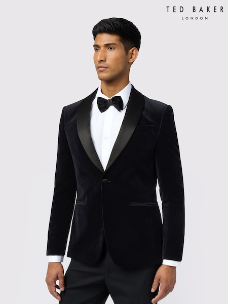 Ted Baker Tailoring Velvet Black Jacket (H64010) | €366