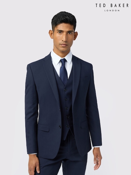 Ted Baker Tailoring Blue Performance Panama Jacket (H64027) | AED1,275