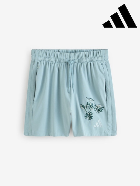 adidas Green 3-Stripe Shorts (H64067) | AED163