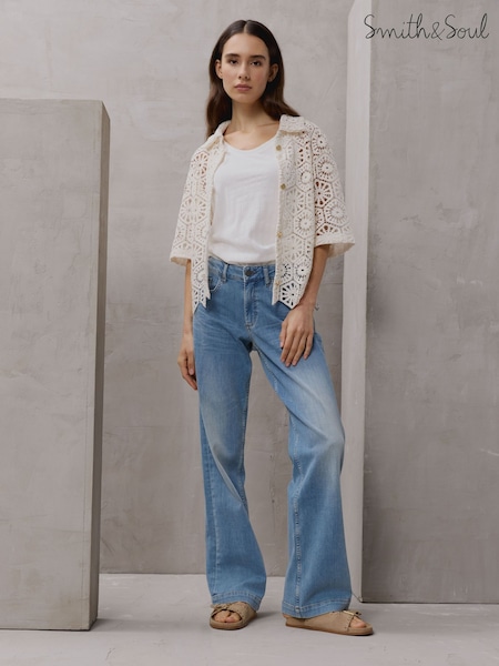 Smith & Soul Blue Sina Wide Leg Jeans (H64072) | €132
