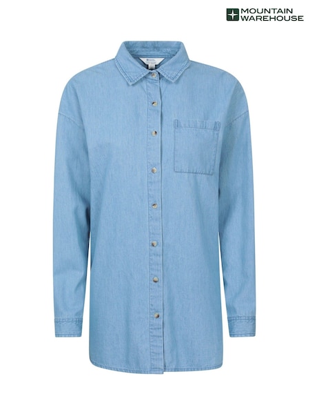أزرق - Mountain Warehouse Oversized Womens Santiago Shirt (H64211) | ‏19 ر.ع.‏