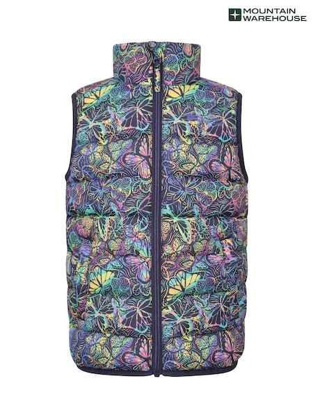 Pink - Mountain Warehouse Kids Rocko Printed Padded Gilet (H64217) | 37 €