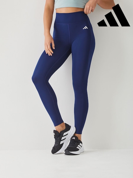 Sininen - adidas Optime Essentials Stash Pocket Full Length Leggings (H64248) | €55