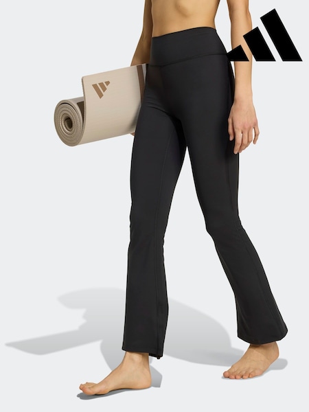 adidas Black All Me Essentials Flare Leggings (H64260) | kr628