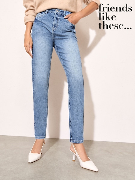 Friends Like These Mid Blue Mom Jeans (H64294) | €43